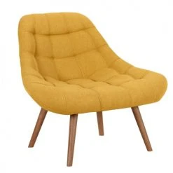 Rendez Vous Déco Fauteuils Fauteuil En Tissu Jaune -Fauteuils, poufs et repose-pieds Soldes fauteuil en tissu jaune 8