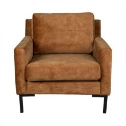Dutchbone Fauteuils Fauteuil En Tissu Marron