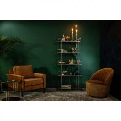 Dutchbone Fauteuils Fauteuil En Tissu Marron -Fauteuils, poufs et repose-pieds Soldes fauteuil en tissu marron 8