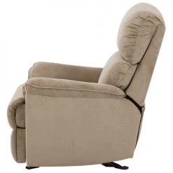 Beliani Fauteuils Fauteuil En Tissu Marron Clair -Fauteuils, poufs et repose-pieds Soldes fauteuil en tissu marron clair 3