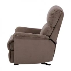 Beliani Fauteuils Fauteuil En Tissu Marron Clair -Fauteuils, poufs et repose-pieds Soldes fauteuil en tissu marron clair 4