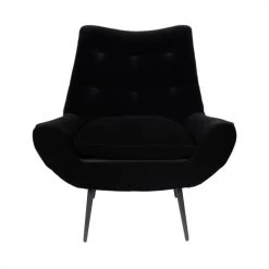 Dutchbone Fauteuils Fauteuil En Tissu Noir -Fauteuils, poufs et repose-pieds Soldes fauteuil en tissu noir 2