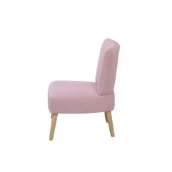 Beliani Fauteuils Fauteuil En Tissu Rose -Fauteuils, poufs et repose-pieds Soldes fauteuil en tissu rose 3
