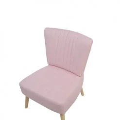 Beliani Fauteuils Fauteuil En Tissu Rose -Fauteuils, poufs et repose-pieds Soldes fauteuil en tissu rose 5