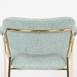 White Label Fauteuils Fauteuil En Tissu Vert Clair -Fauteuils, poufs et repose-pieds Soldes fauteuil en tissu vert clair 4