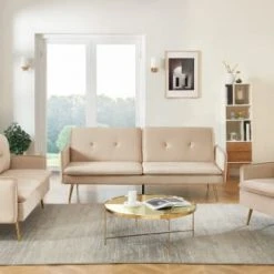 Baita Fauteuils Fauteuil En Velours 1 Place Beige -Fauteuils, poufs et repose-pieds Soldes fauteuil en velours 1 place beige 5