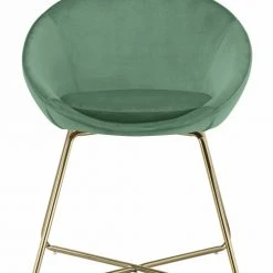 Baita Fauteuils Fauteuil En Velours 1 Place Vert -Fauteuils, poufs et repose-pieds Soldes fauteuil en velours 1 place vert 2
