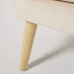 Maisons Du Monde Fauteuils Fauteuil En Velours Beige -Fauteuils, poufs et repose-pieds Soldes fauteuil en velours beige 1000 13 0 185976 4