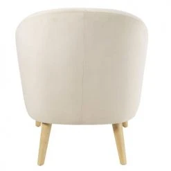 Maisons Du Monde Fauteuils Fauteuil En Velours Beige -Fauteuils, poufs et repose-pieds Soldes fauteuil en velours beige 1000 13 0 185976 5
