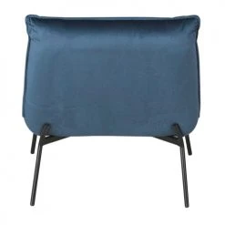 Maisons Du Monde Fauteuils Fauteuil En Velours Bleu -Fauteuils, poufs et repose-pieds Soldes fauteuil en velours bleu 1000 3 2 216277 4