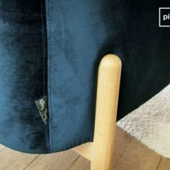 PIB Fauteuils Fauteuil En Velours Bleu -Fauteuils, poufs et repose-pieds Soldes fauteuil en velours bleu 5