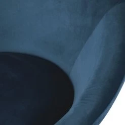 Maisons Du Monde Fauteuils Fauteuil En Velours Bleu Et Pieds En Métal -Fauteuils, poufs et repose-pieds Soldes fauteuil en velours bleu et pieds en metal 1000 8 8 216078 3