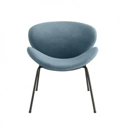 Potiron Paris Fauteuils Fauteuil En Velours Bleu Perle -Fauteuils, poufs et repose-pieds Soldes fauteuil en velours bleu perle 2