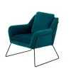 Maisons Du Monde Fauteuils Fauteuil En Velours Bleu Pétrole