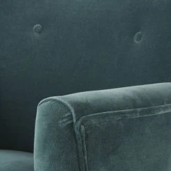 Maisons Du Monde Fauteuils Fauteuil En Velours Bleu Pétrole -Fauteuils, poufs et repose-pieds Soldes fauteuil en velours bleu petrole 1000 4 16 198989 4