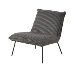 Maisons Du Monde Fauteuils Fauteuil Gris Clair -Fauteuils, poufs et repose-pieds Soldes fauteuil en velours cotele gris sam 1000 11 2 196310 1 1