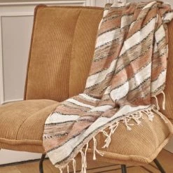 Pomax Fauteuils Fauteuil En Velours Côtelé Pieds Métal Camel -Fauteuils, poufs et repose-pieds Soldes fauteuil en velours cotele pieds metal camel 4