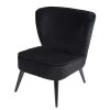 Maisons Du Monde Fauteuils Fauteuil En Velours De Coton Noir