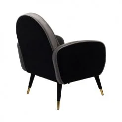 Zuiver Fauteuils Fauteuil En Velours Et Tissu Gris -Fauteuils, poufs et repose-pieds Soldes fauteuil en velours et tissu gris 5