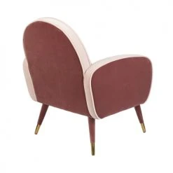 Zuiver Fauteuils Fauteuil En Velours Et Tissu Rose -Fauteuils, poufs et repose-pieds Soldes fauteuil en velours et tissu rose 4