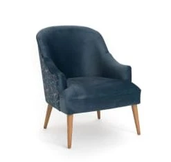 Hellin Fauteuils Fauteuil En Velours Fleuri -Fauteuils, poufs et repose-pieds Soldes fauteuil en velours fleuri 5