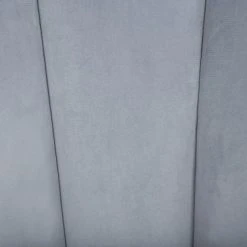 Beliani Fauteuils Fauteuil En Velours Gris Clair -Fauteuils, poufs et repose-pieds Soldes fauteuil en velours gris clair 3