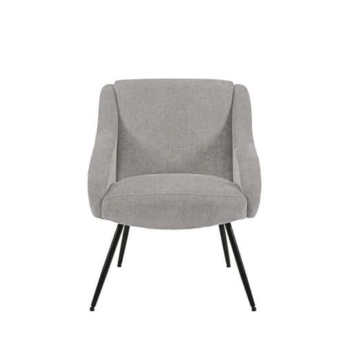 Maisons Du Monde Fauteuils Fauteuil En Velours Gris Clair Et Métal Noir 1 Maisons Du Monde Fauteuils Fauteuil En Velours Gris Clair Et Métal Noir