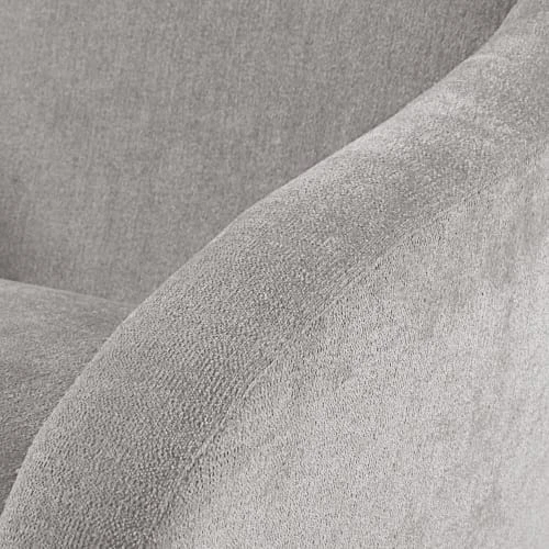 Maisons Du Monde Fauteuils Fauteuil En Velours Gris Clair Et Métal Noir 3 Maisons Du Monde Fauteuils Fauteuil En Velours Gris Clair Et Métal Noir – Image 3