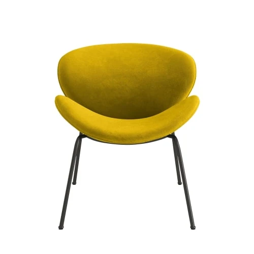 Potiron Paris Fauteuils Fauteuil En Velours Jaune Moutarde 3 Potiron Paris Fauteuils Fauteuil En Velours Jaune Moutarde – Image 3