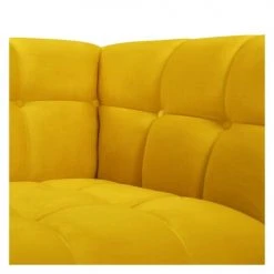 Rendez Vous Déco Fauteuils Fauteuil En Velours Jaune Pieds -Fauteuils, poufs et repose-pieds Soldes fauteuil en velours jaune pieds 4