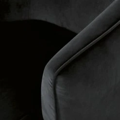 Maisons Du Monde Fauteuils Fauteuil En Velours Noir -Fauteuils, poufs et repose-pieds Soldes fauteuil en velours noir 1000 4 34 209954 4