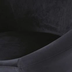 Maisons Du Monde Fauteuils Fauteuil En Velours Noir -Fauteuils, poufs et repose-pieds Soldes fauteuil en velours noir 1000 7 8 209600 4