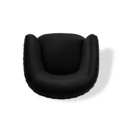 Micadoni Home Fauteuils Fauteuil En Velours Noir -Fauteuils, poufs et repose-pieds Soldes fauteuil en velours noir 6