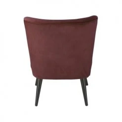 Maisons Du Monde Fauteuils Fauteuil En Velours Noir Et Marron -Fauteuils, poufs et repose-pieds Soldes fauteuil en velours noir et marron 1000 4 4 225832 3