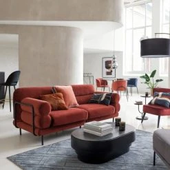 Maisons Du Monde Fauteuils Fauteuil En Velours Noir Et Marron -Fauteuils, poufs et repose-pieds Soldes fauteuil en velours noir et marron 1000 4 4 225832 5