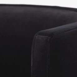 Maisons Du Monde Fauteuils Fauteuil En Velours Noir Et Métal Coloris Laiton -Fauteuils, poufs et repose-pieds Soldes fauteuil en velours noir et metal coloris laiton 1000 11 13 198945 4