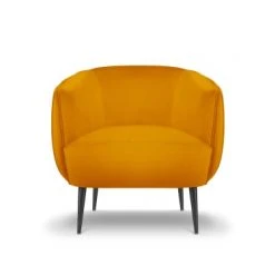 Micadoni Home Fauteuils Fauteuil En Velours Orange
