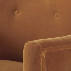 Maisons Du Monde Fauteuils Fauteuil En Velours Orange écureuil -Fauteuils, poufs et repose-pieds Soldes fauteuil en velours orange ecureuil 1000 3 15 198988 4