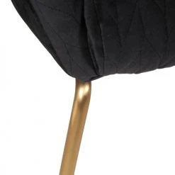 Zago Fauteuils Fauteuil En Velours Piqué Et Pieds Dorés -Fauteuils, poufs et repose-pieds Soldes fauteuil en velours pique et pieds dores 5