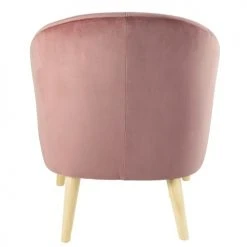 Maisons Du Monde Fauteuils Fauteuil En Velours Rose Foncé -Fauteuils, poufs et repose-pieds Soldes fauteuil en velours rose fonce 1000 11 39 185974 5