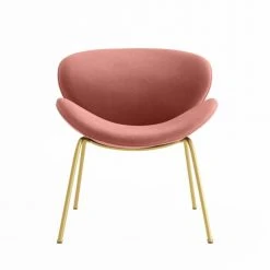 Potiron Paris Fauteuils Fauteuil En Velours Rose Vintage -Fauteuils, poufs et repose-pieds Soldes fauteuil en velours rose vintage 2