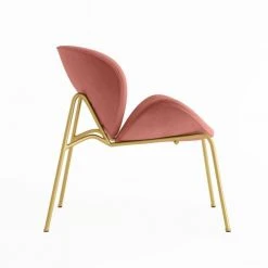 Potiron Paris Fauteuils Fauteuil En Velours Rose Vintage -Fauteuils, poufs et repose-pieds Soldes fauteuil en velours rose vintage 4