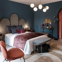 Maisons Du Monde Fauteuils Fauteuil En Velours Terracotta -Fauteuils, poufs et repose-pieds Soldes fauteuil en velours terracotta 1000 5 5 209802 5