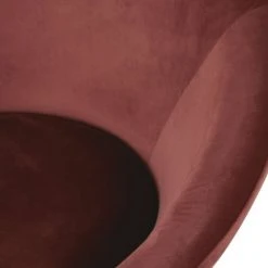 Maisons Du Monde Fauteuils Fauteuil En Velours Terracotta Et Pieds En Métal Noir -Fauteuils, poufs et repose-pieds Soldes fauteuil en velours terracotta et pieds en metal noir 1000 9 9 216079 3