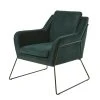 Maisons Du Monde Fauteuils Fauteuil En Velours Vert