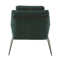Maisons Du Monde Fauteuils Fauteuil En Velours Vert -Fauteuils, poufs et repose-pieds Soldes fauteuil en velours vert 1000 0 14 186031 5