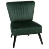 Beliani Fauteuils Fauteuil En Velours Vert