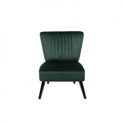 Beliani Fauteuils Fauteuil En Velours Vert -Fauteuils, poufs et repose-pieds Soldes fauteuil en velours vert 2