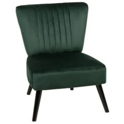 Beliani Fauteuils Fauteuil En Velours Vert