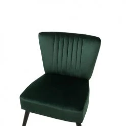 Beliani Fauteuils Fauteuil En Velours Vert -Fauteuils, poufs et repose-pieds Soldes fauteuil en velours vert 5